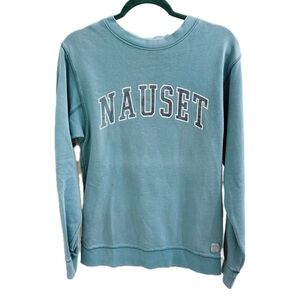 Cuffy’s Nauset Graphic Sweatshirt in Faded Teal